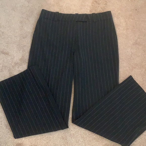 St. John pin stripped black slacks size 12 - Picture 5 of 6